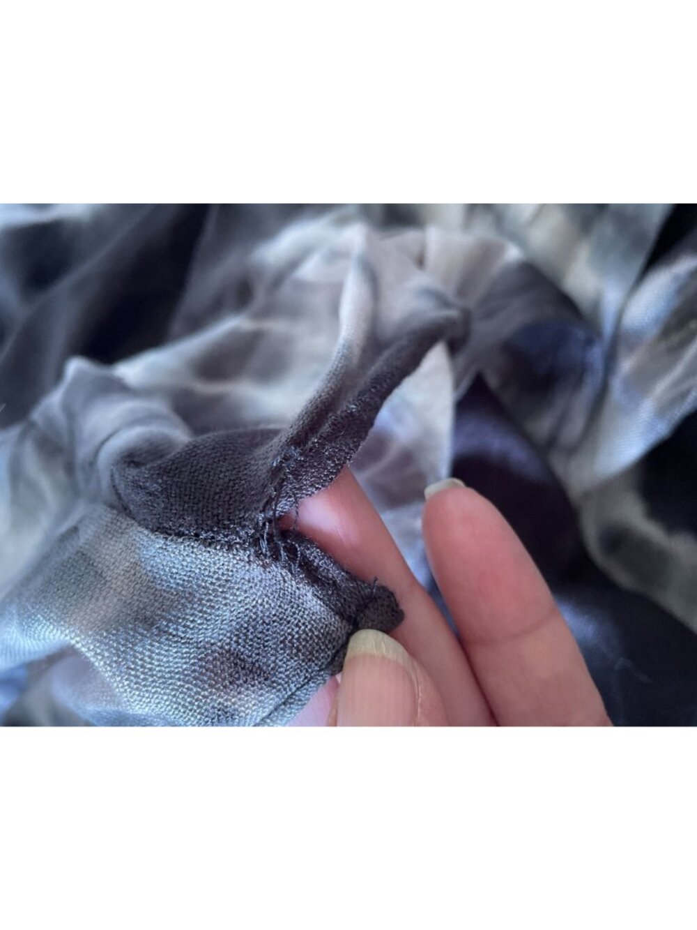 Free People Spell Bound Duster Black White Tie Dye Boho Indie OS Whimsy Fairy - Picture 11 of 13